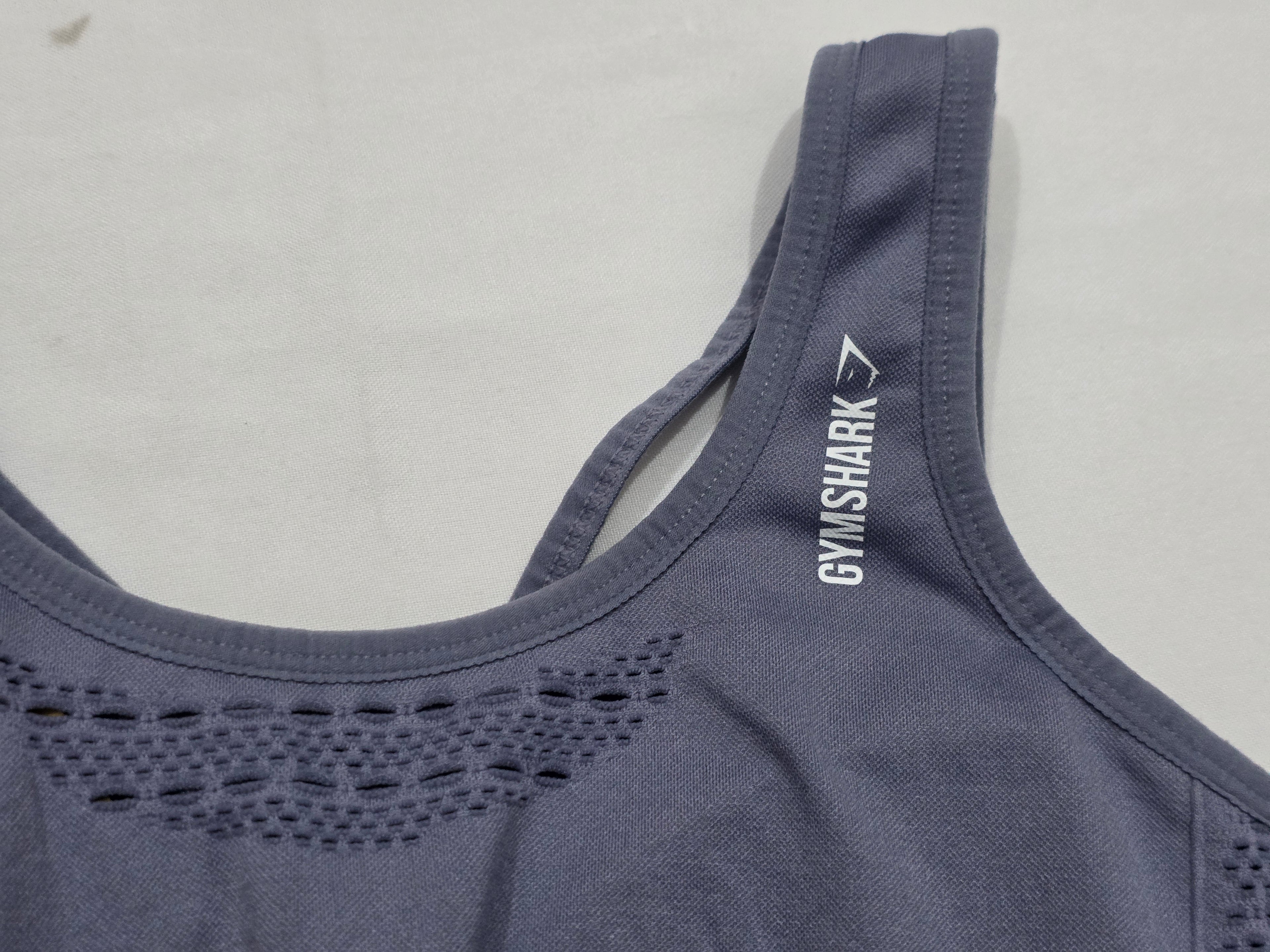 Top Gymshark De Mujer Azul Grisaceo Mediano