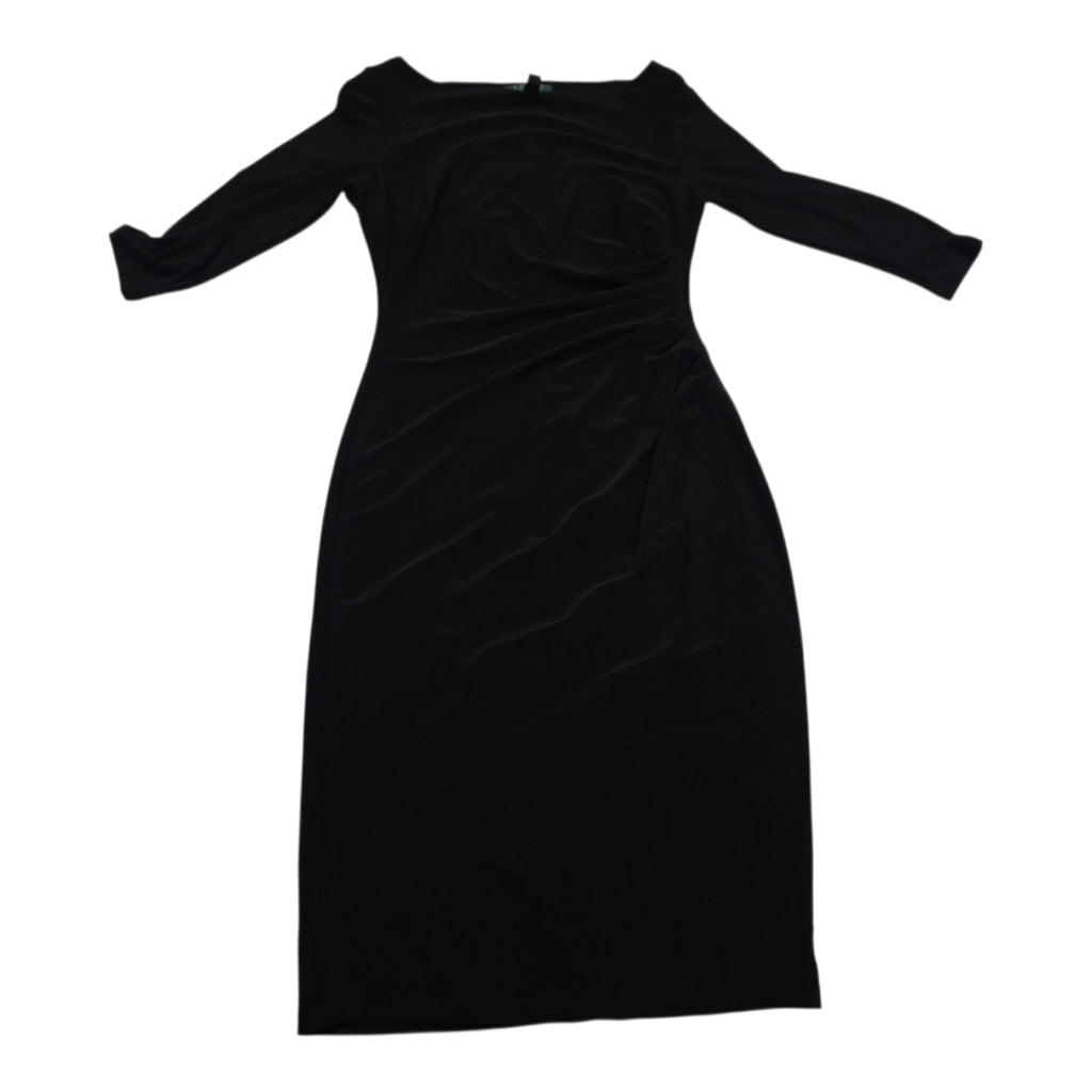 Vestido Ralph Lauren Mujer Talla 6 Color Negro Manga Larga