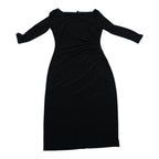 Vestido Ralph Lauren Mujer Talla 6 Color Negro Manga Larga