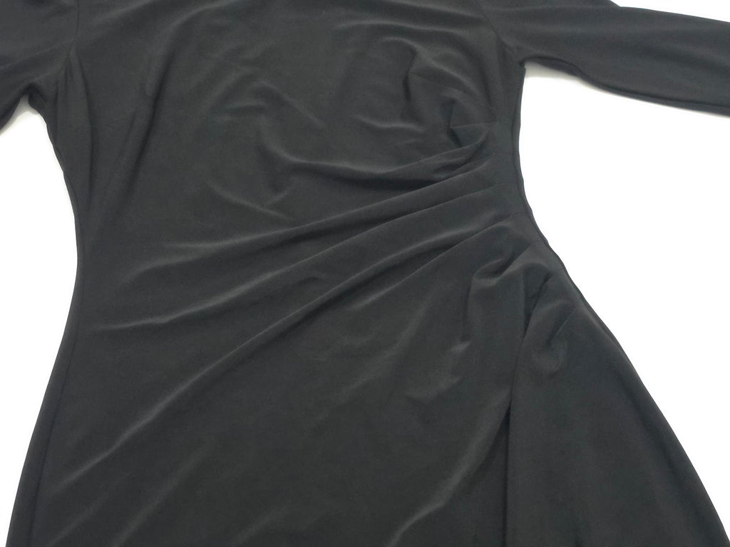 Vestido Ralph Lauren Mujer Talla 6 Color Negro Manga Larga