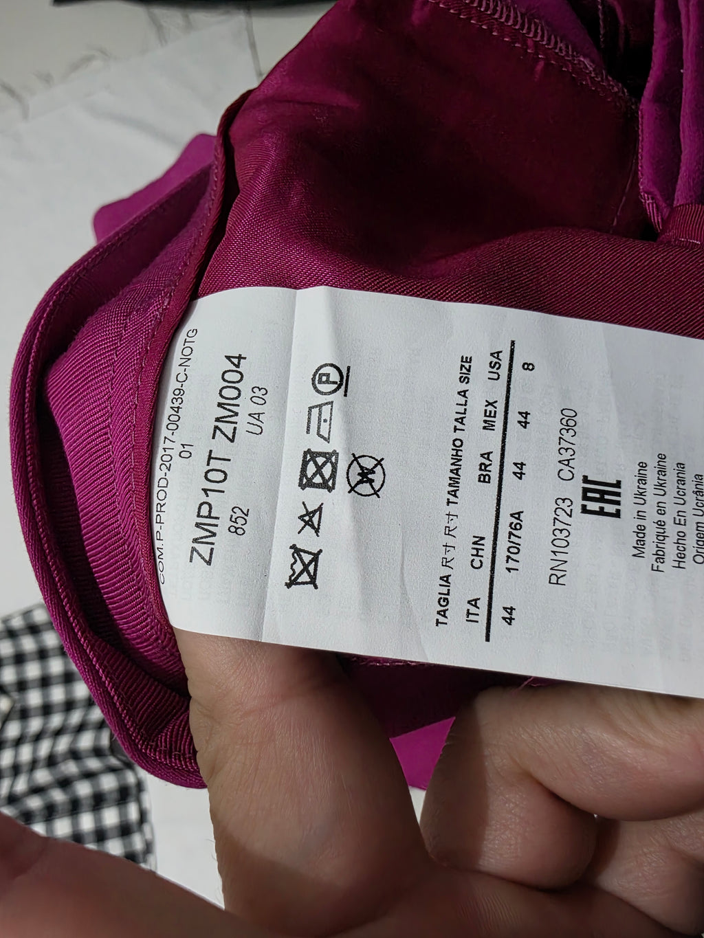 Pantalon Armani Colezzioni Color Rosa Talla 8