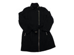 Abrigo Con Cinturon Michael Kors Color Negro Grande De Mujer