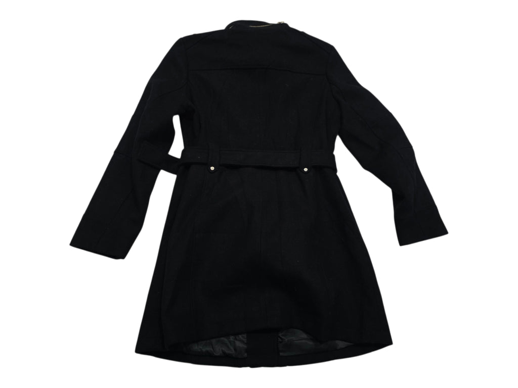 Abrigo Con Cinturon Michael Kors Color Negro Grande De Mujer
