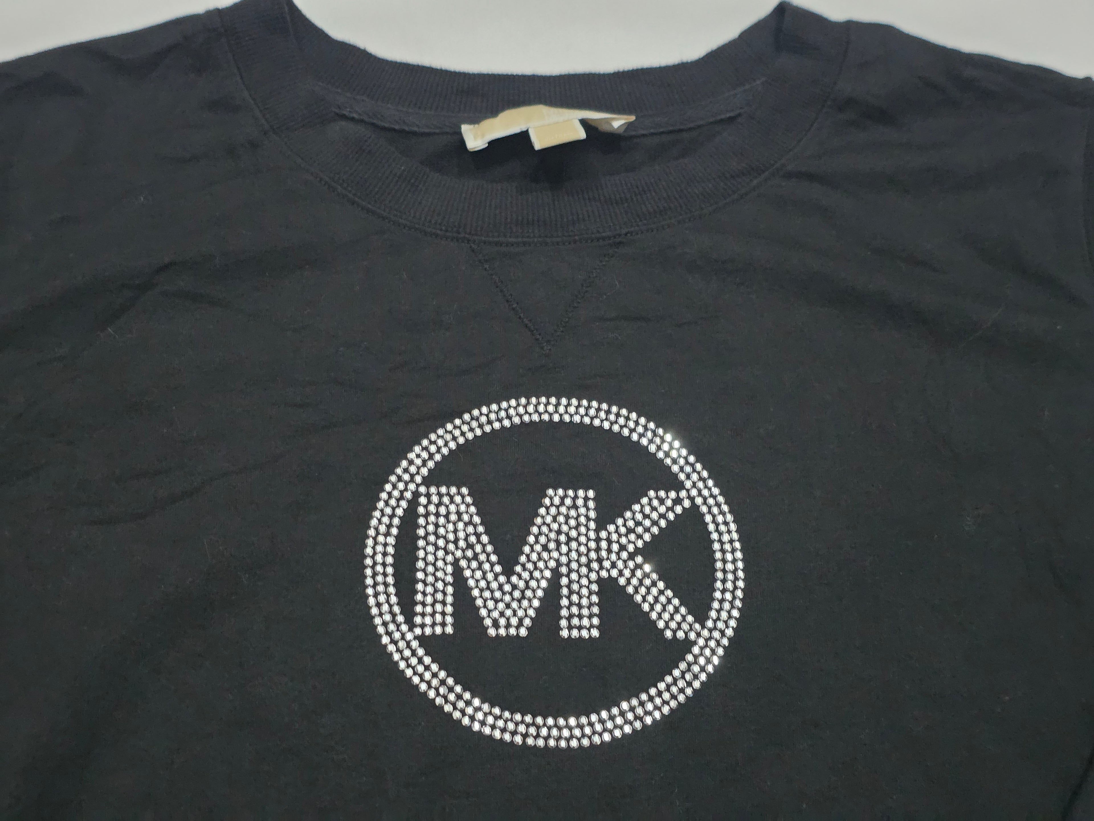 Sudadera Michael Kors Mujer Color Negro Con Brillos Grande