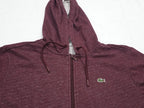 Sudadera Lacoste De Cierte Color Vino De Mujer Talla 40
