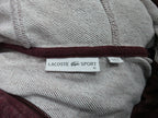 Sudadera Lacoste De Cierte Color Vino De Mujer Talla 40
