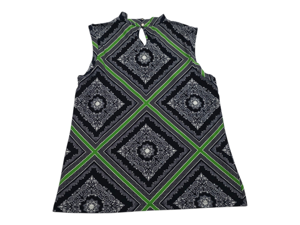 Blusa Tommy Hilfiger Sin Mangas Mujer Grande Azul/verde