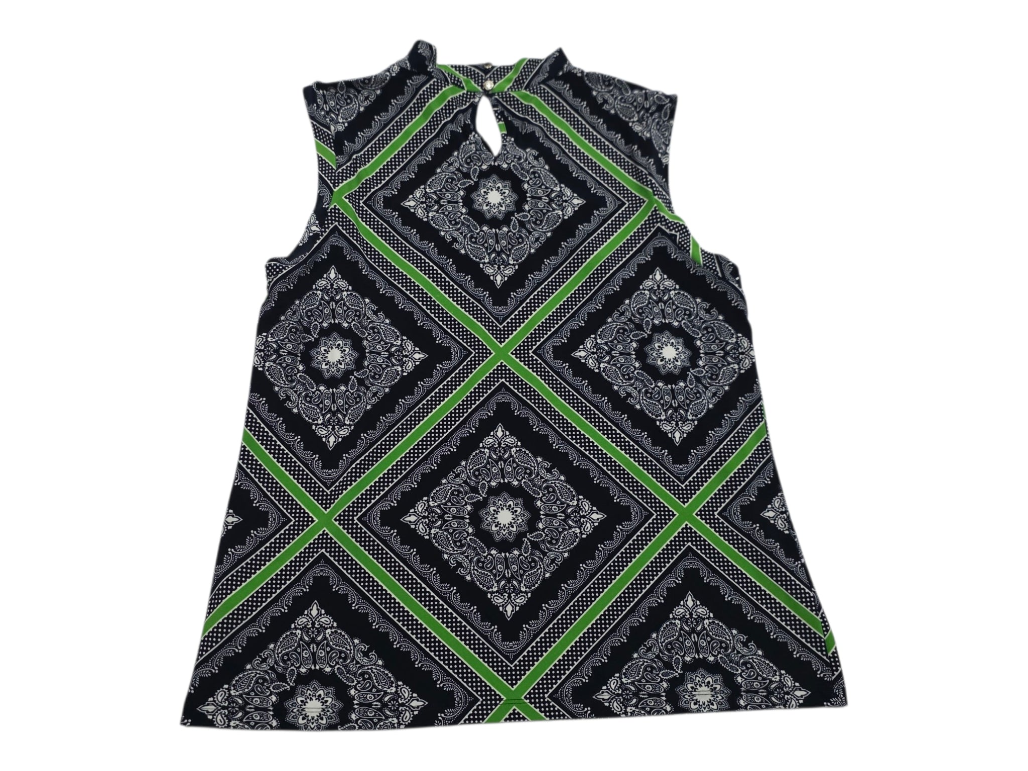 Blusa Tommy Hilfiger Sin Mangas Mujer Grande Azul/verde