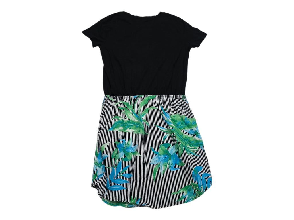 Vestido Casual Ralph Lauren Mujer Grande Negro Manga Corta