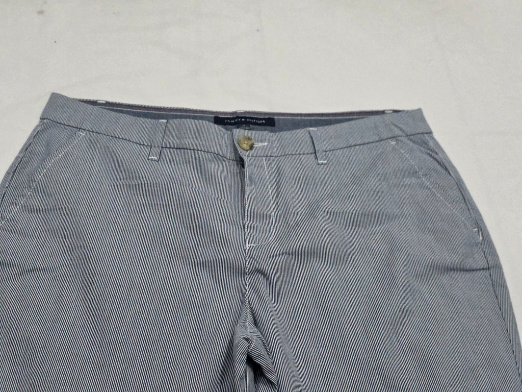 Pantalon Tommy Hilfiger De Mujer Talla 14 Azul Con Rayas