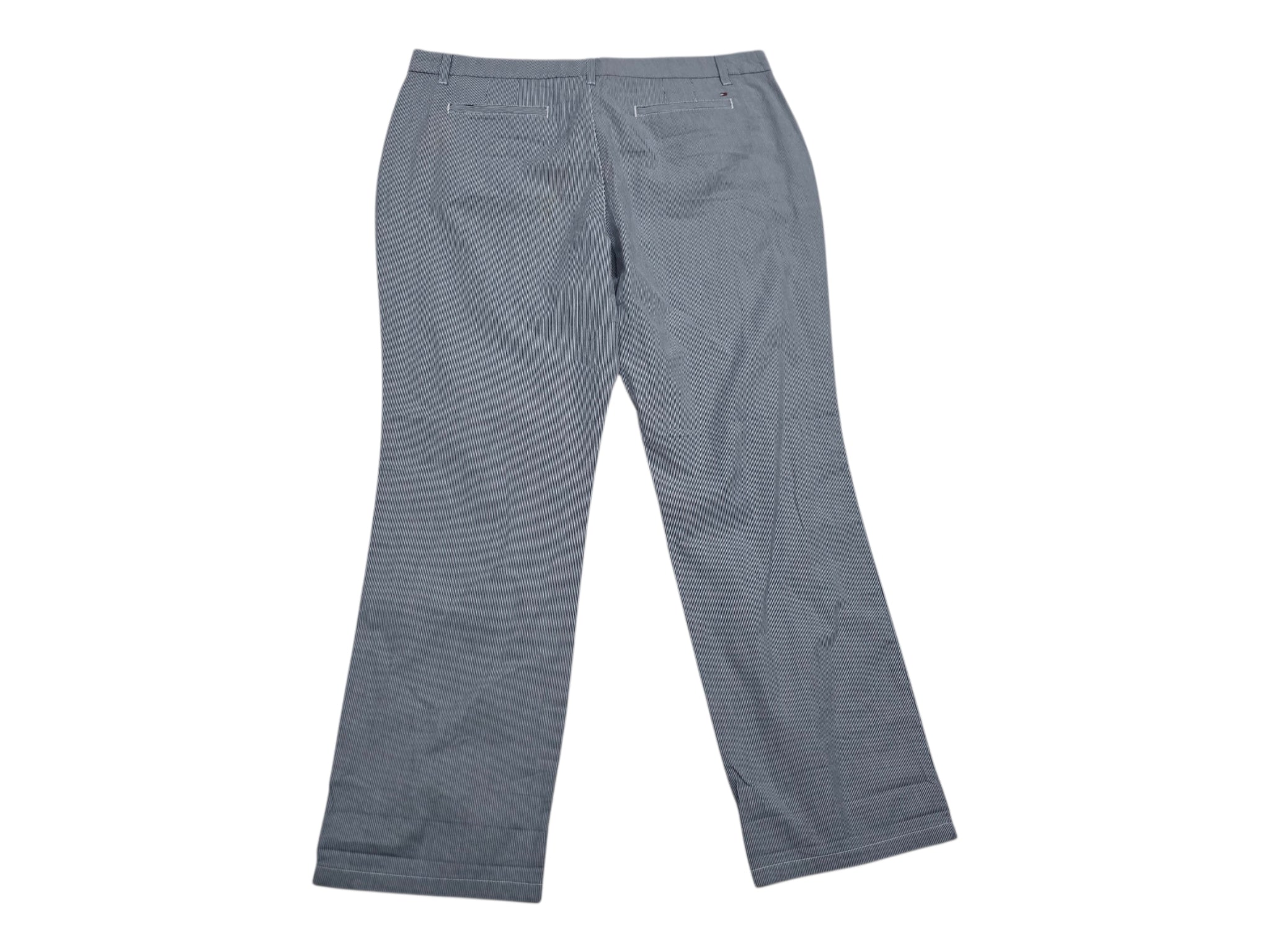 Pantalon Tommy Hilfiger De Mujer Talla 14 Azul Con Rayas