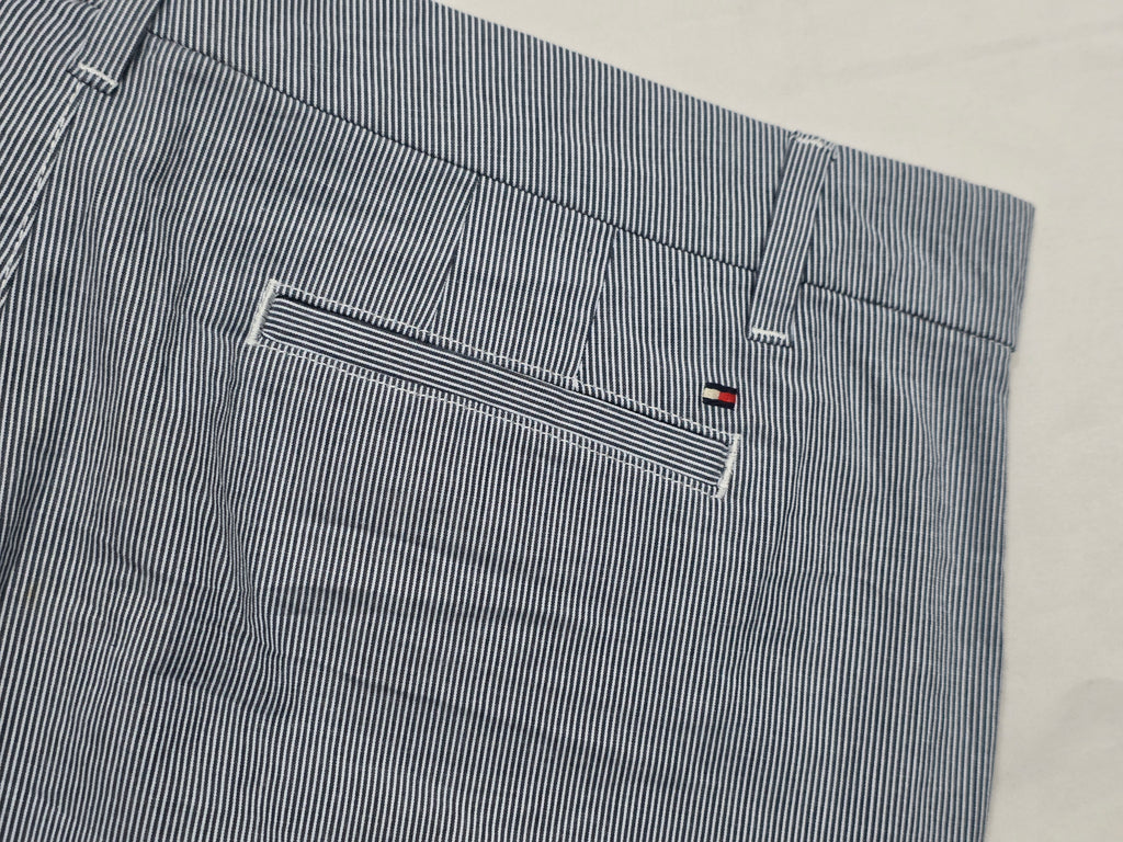 Pantalon Tommy Hilfiger De Mujer Talla 14 Azul Con Rayas