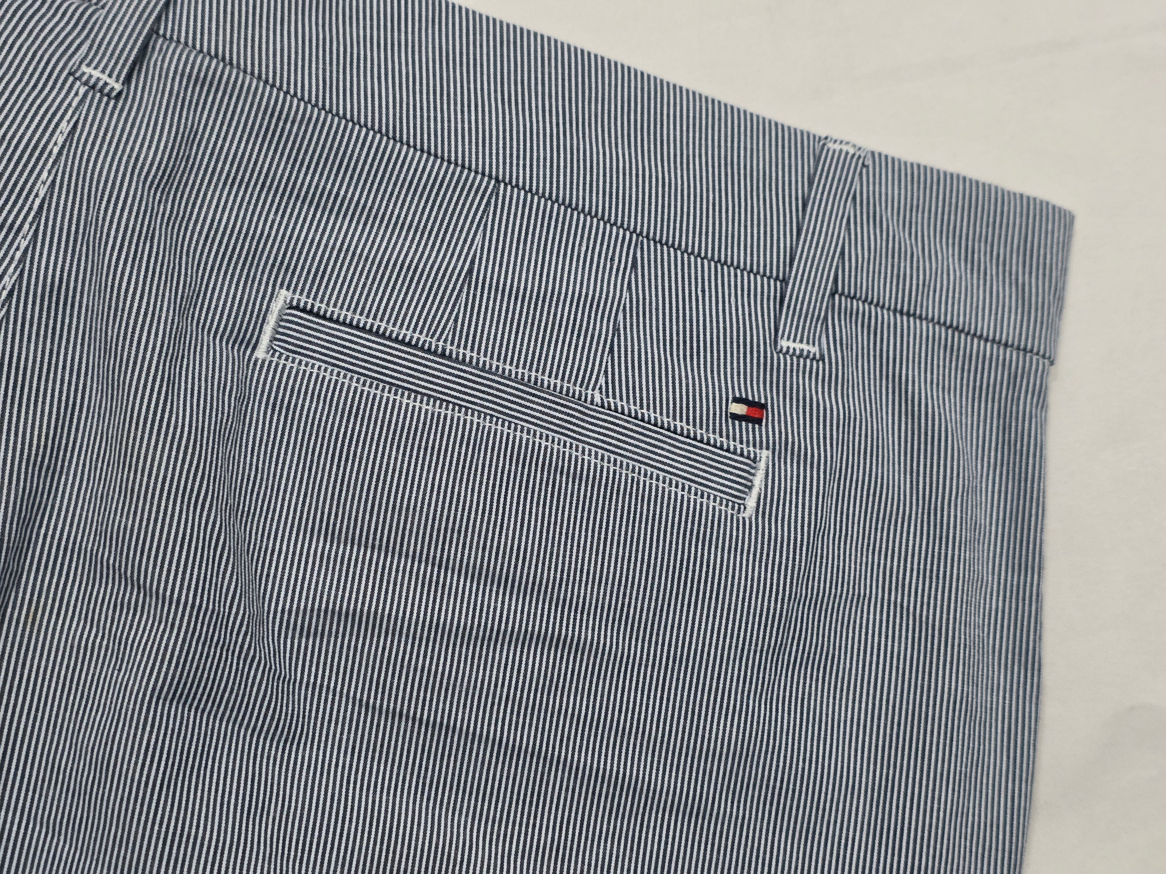 Pantalon Tommy Hilfiger De Mujer Talla 14 Azul Con Rayas