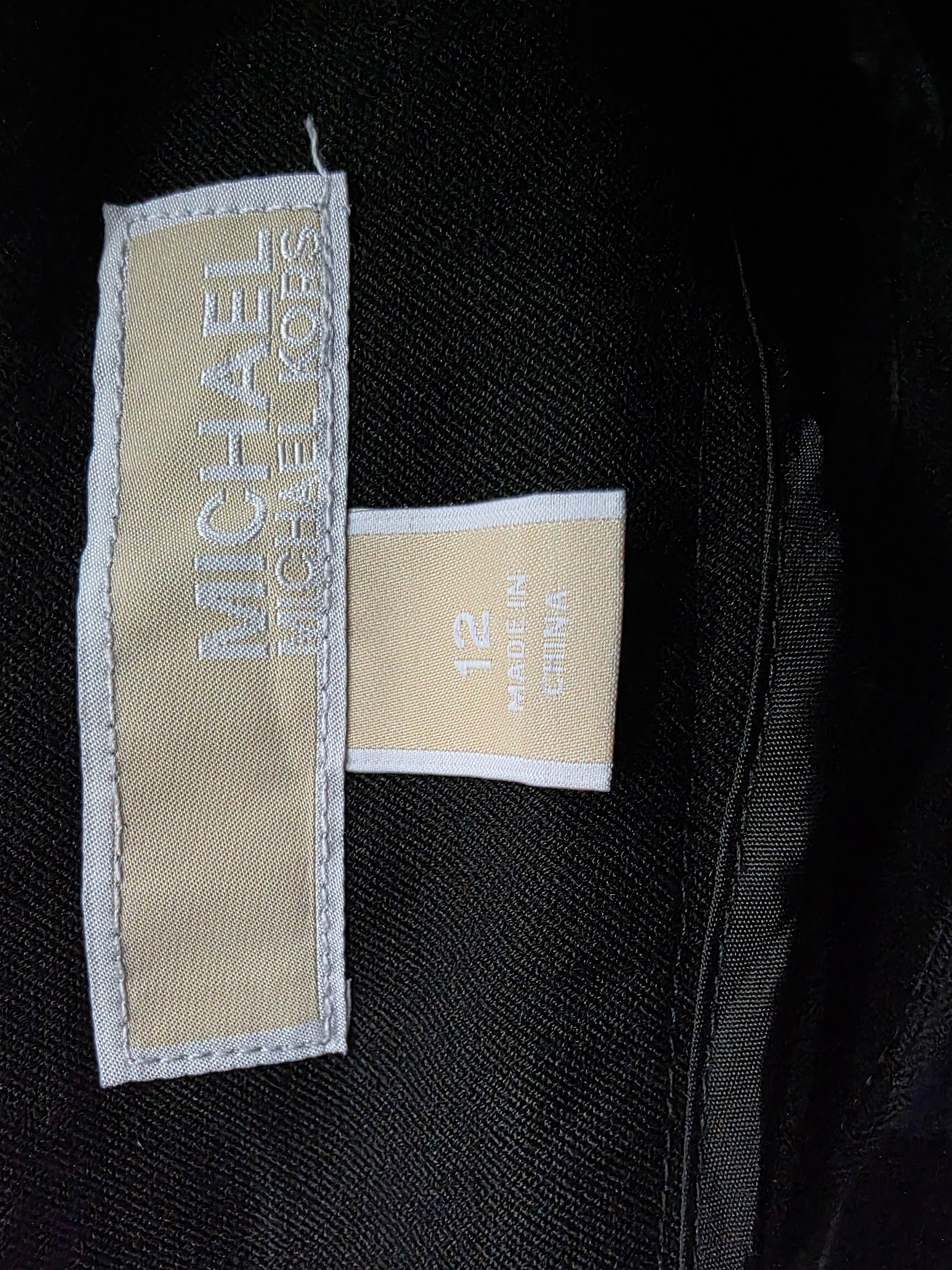 Pantalon De Vestir Michael Kors Mujer Talla 12 Color Negro
