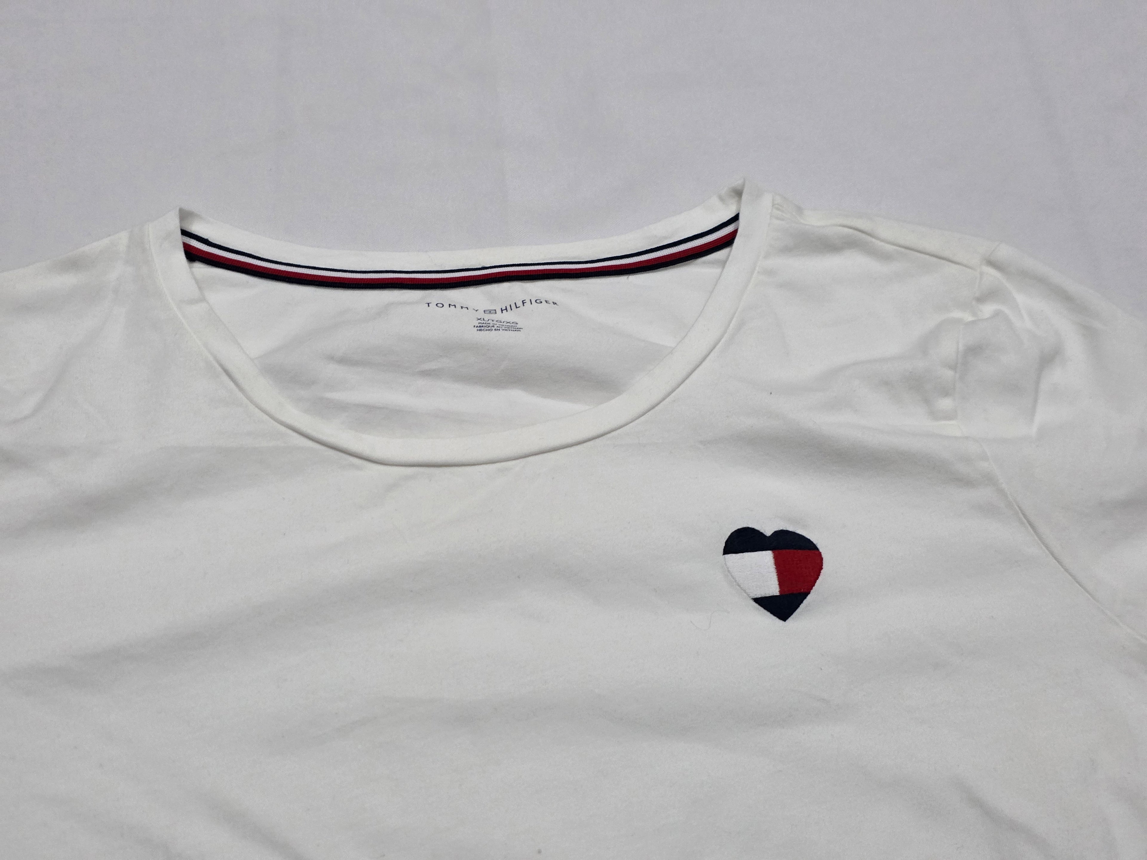 Playera Tommy Hilfiger Extra Grande Color Blanco