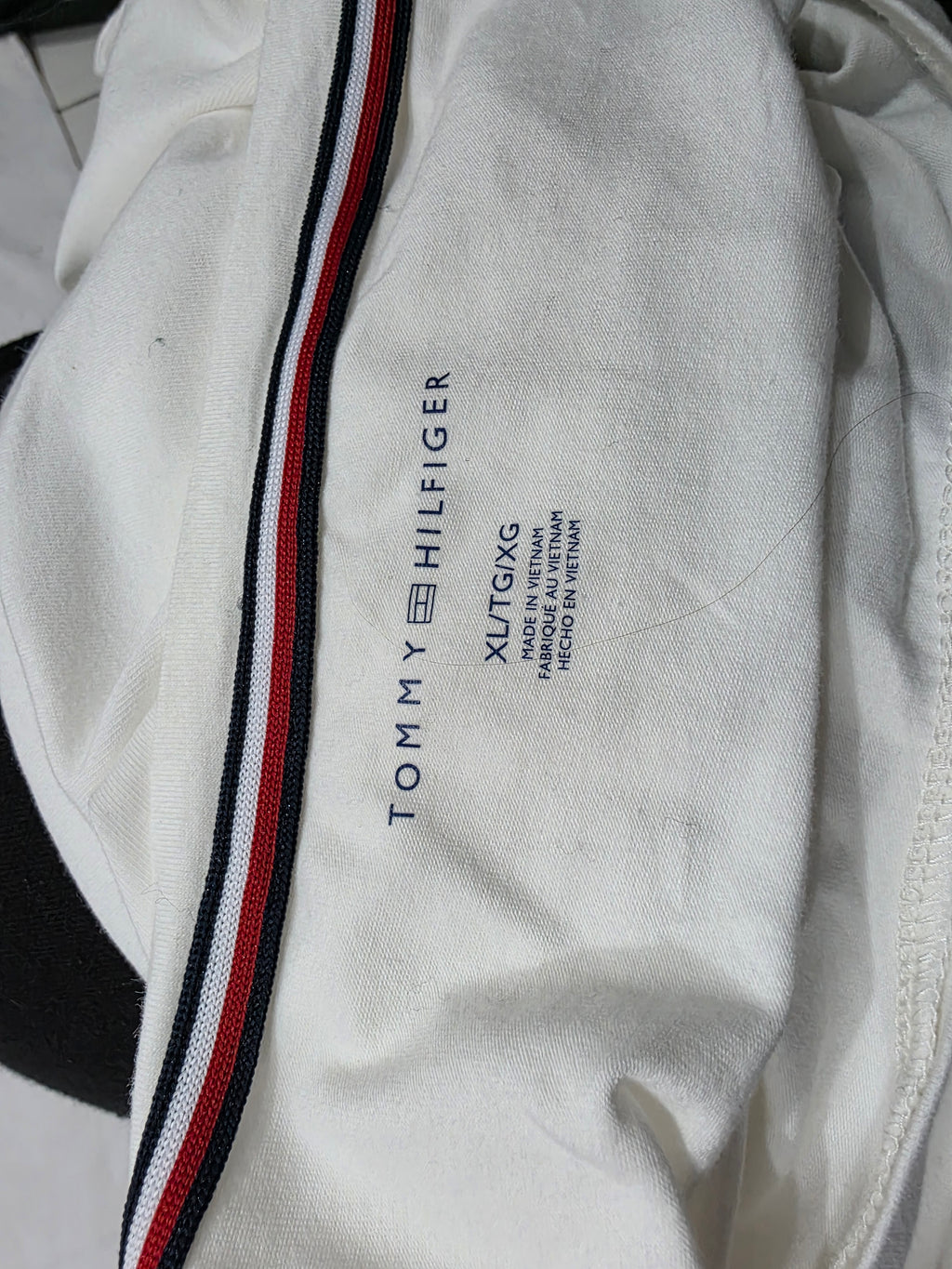 Playera Tommy Hilfiger Extra Grande Color Blanco