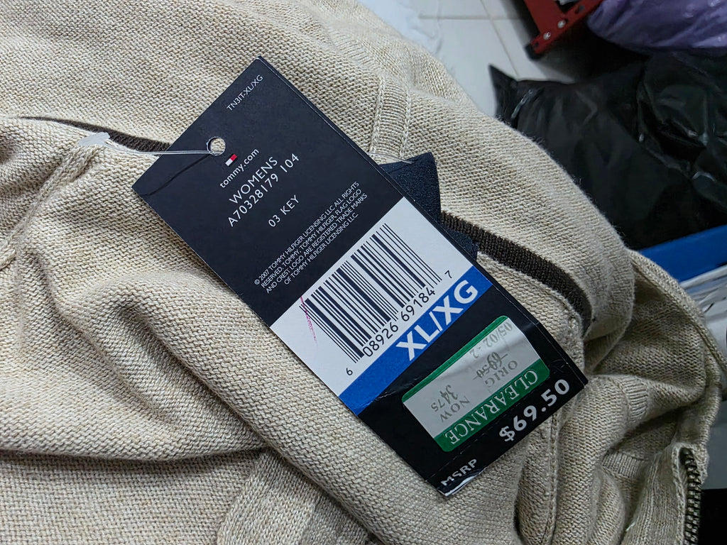 Sudadera Tommy Hilfiger Mujer Talla Extra Grande Color Cafe