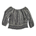 Blusa Michael Kors Animal Print Mujer Color Gris Talla 1x