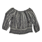 Blusa Michael Kors Animal Print Mujer Color Gris Talla 1x