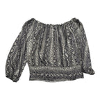 Blusa Michael Kors Animal Print Mujer Color Gris Talla 1x