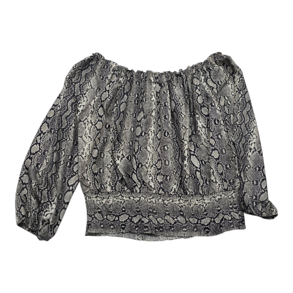 Blusa Michael Kors Animal Print Mujer Color Gris Talla 1x