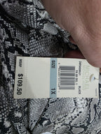 Blusa Michael Kors Animal Print Mujer Color Gris Talla 1x
