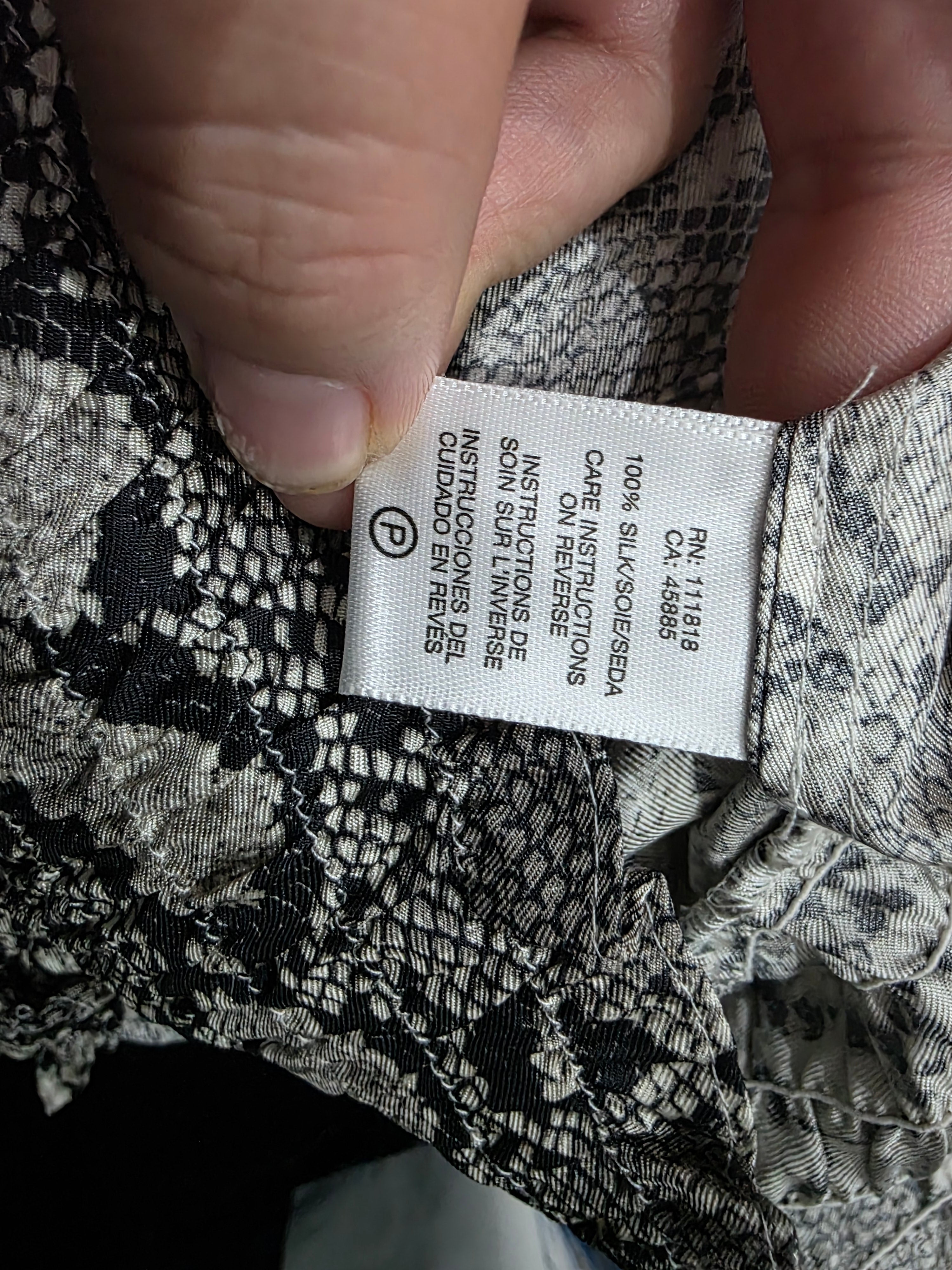 Blusa Michael Kors Animal Print Mujer Color Gris Talla 1x