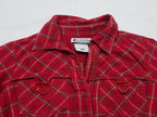 Camisa Columbia De Mujer Talla Extra Chica Roja A Cuadros
