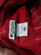 Camisa Columbia De Mujer Talla Extra Chica Roja A Cuadros
