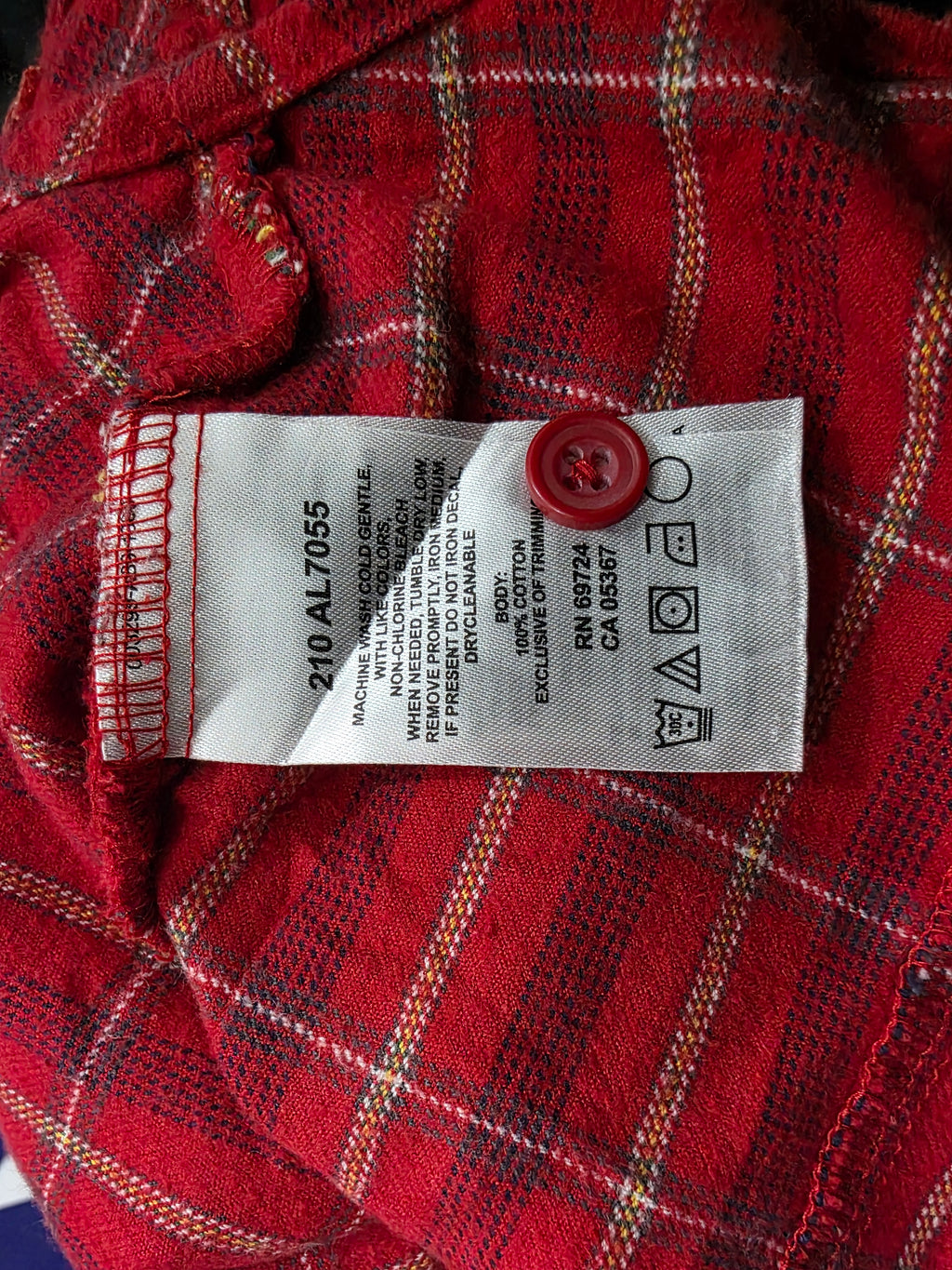 Camisa Columbia De Mujer Talla Extra Chica Roja A Cuadros