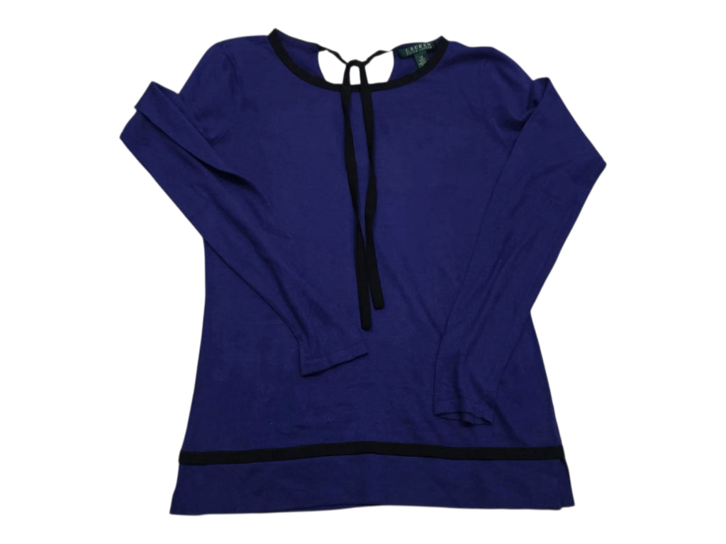 Sueter Ralph Lauren Morado Con Negro Extra Chico