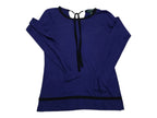 Sueter Ralph Lauren Morado Con Negro Extra Chico