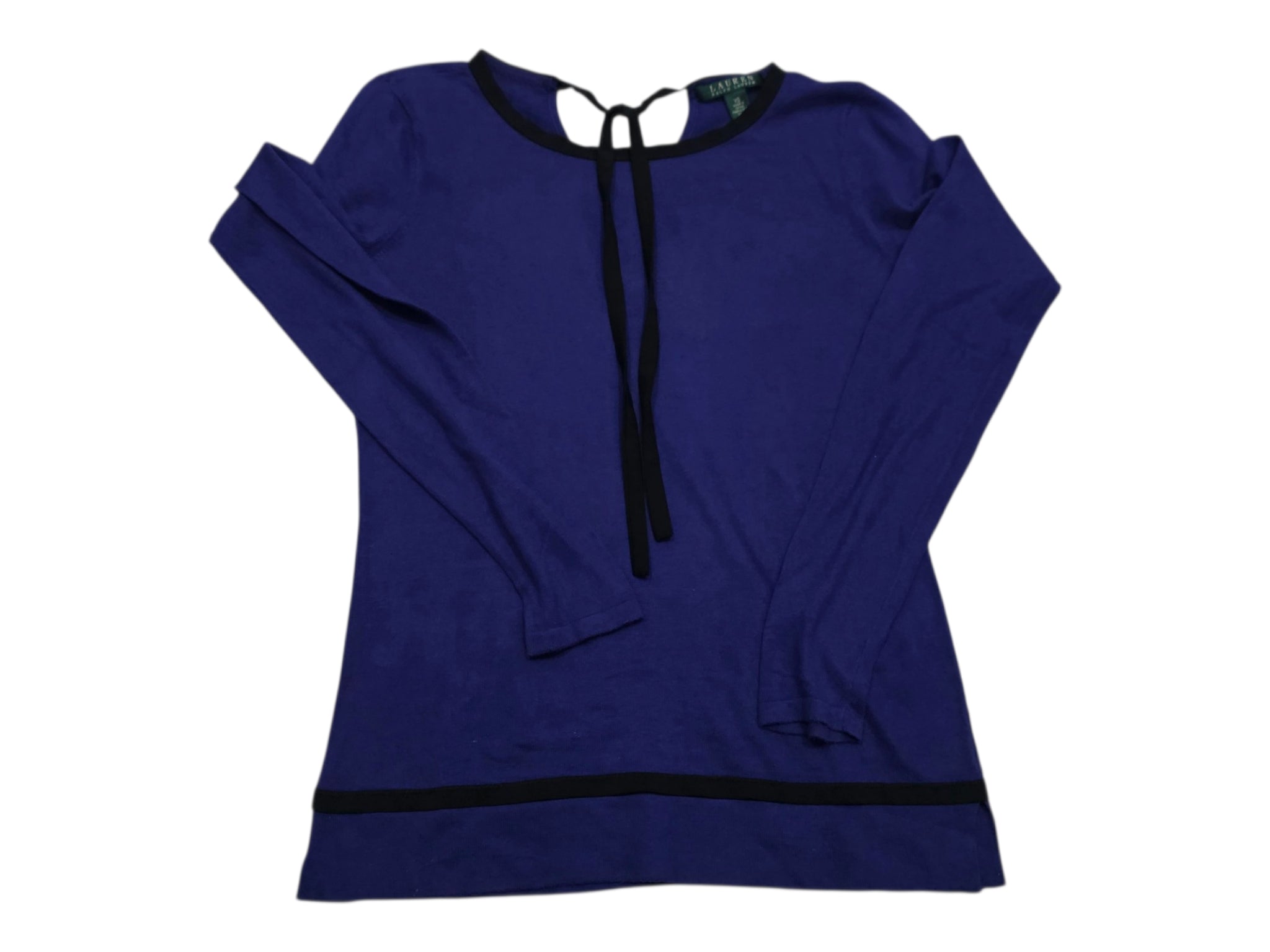 Sueter Ralph Lauren Morado Con Negro Extra Chico