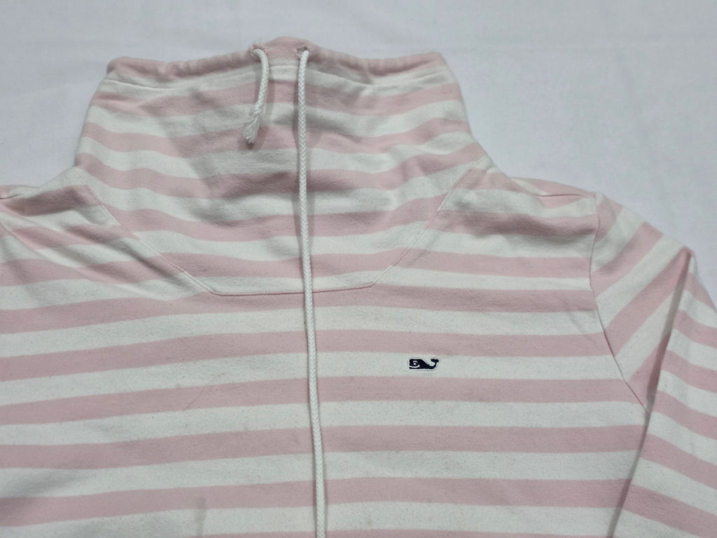 Sudadera Vineyard Vines Mujer Talla Extra Chica Rosa/blanco