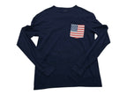 Playera Vineyard Vines Mujer Azul Manga Larga Extra Chica