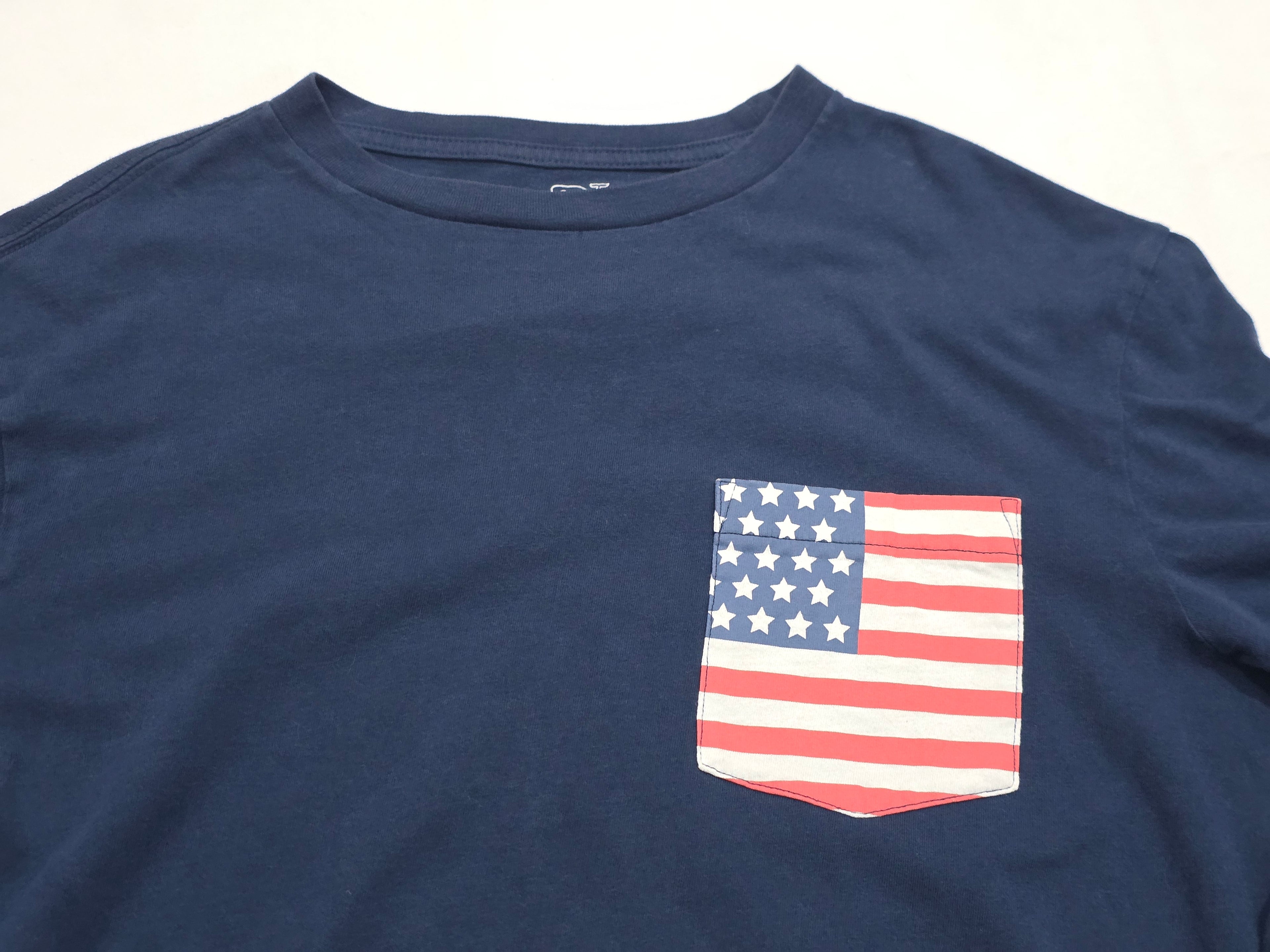 Playera Vineyard Vines Mujer Azul Manga Larga Extra Chica