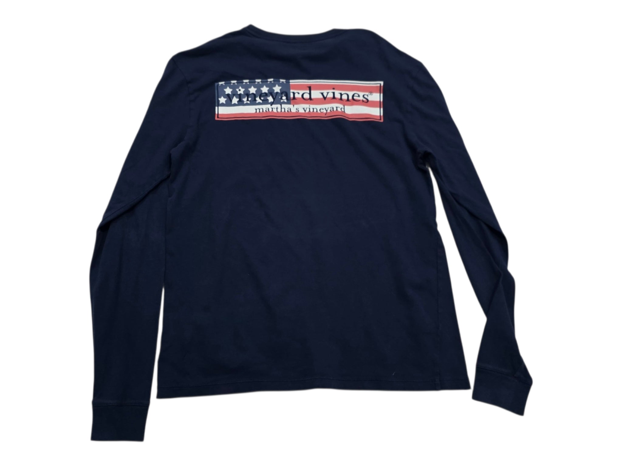 Playera Vineyard Vines Mujer Azul Manga Larga Extra Chica