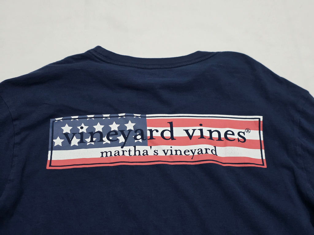 Playera Vineyard Vines Mujer Azul Manga Larga Extra Chica