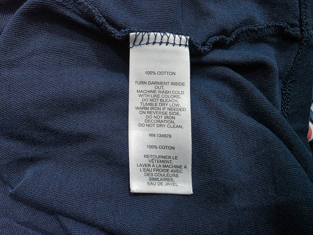 Playera Vineyard Vines Mujer Azul Manga Larga Extra Chica