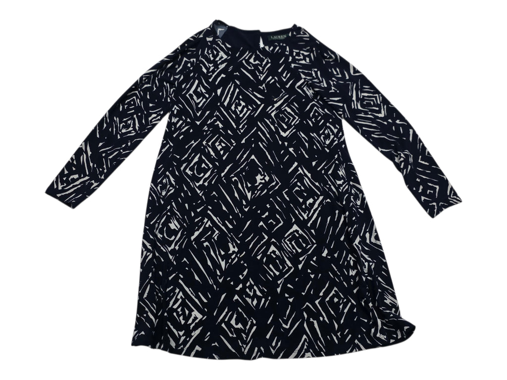 Vestido Ralph Lauren Mujer Chica Azul Marino Manga Largas