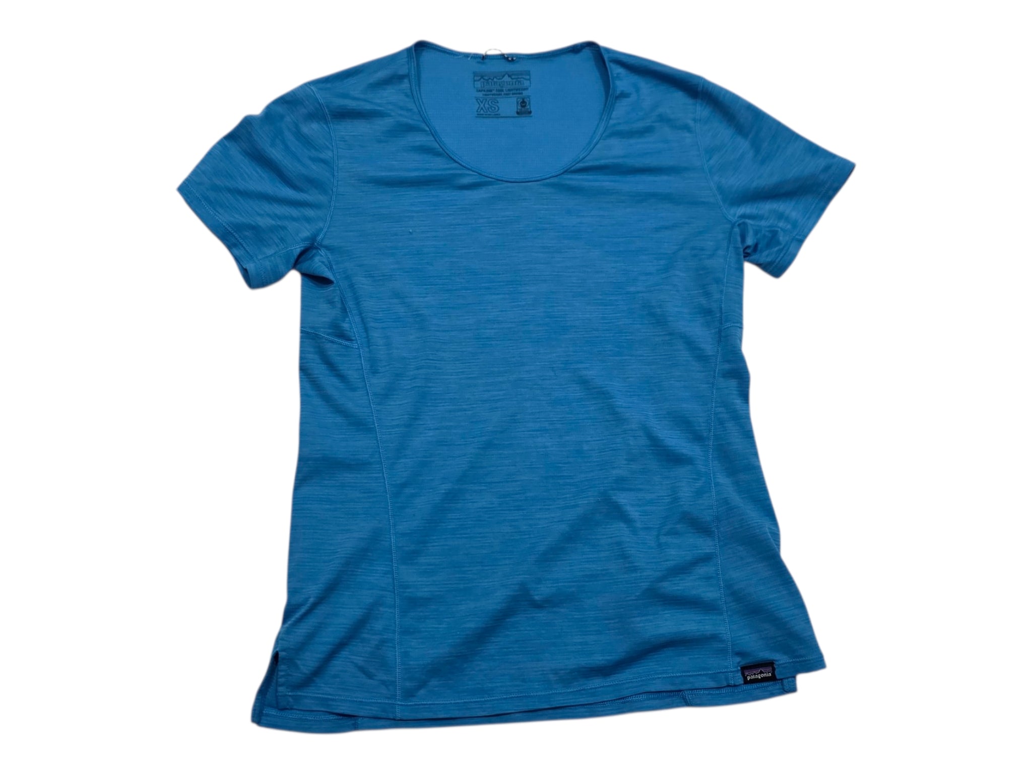 Playera Patagonia Capilen Azul Manga Corta Mujer Extra Chico