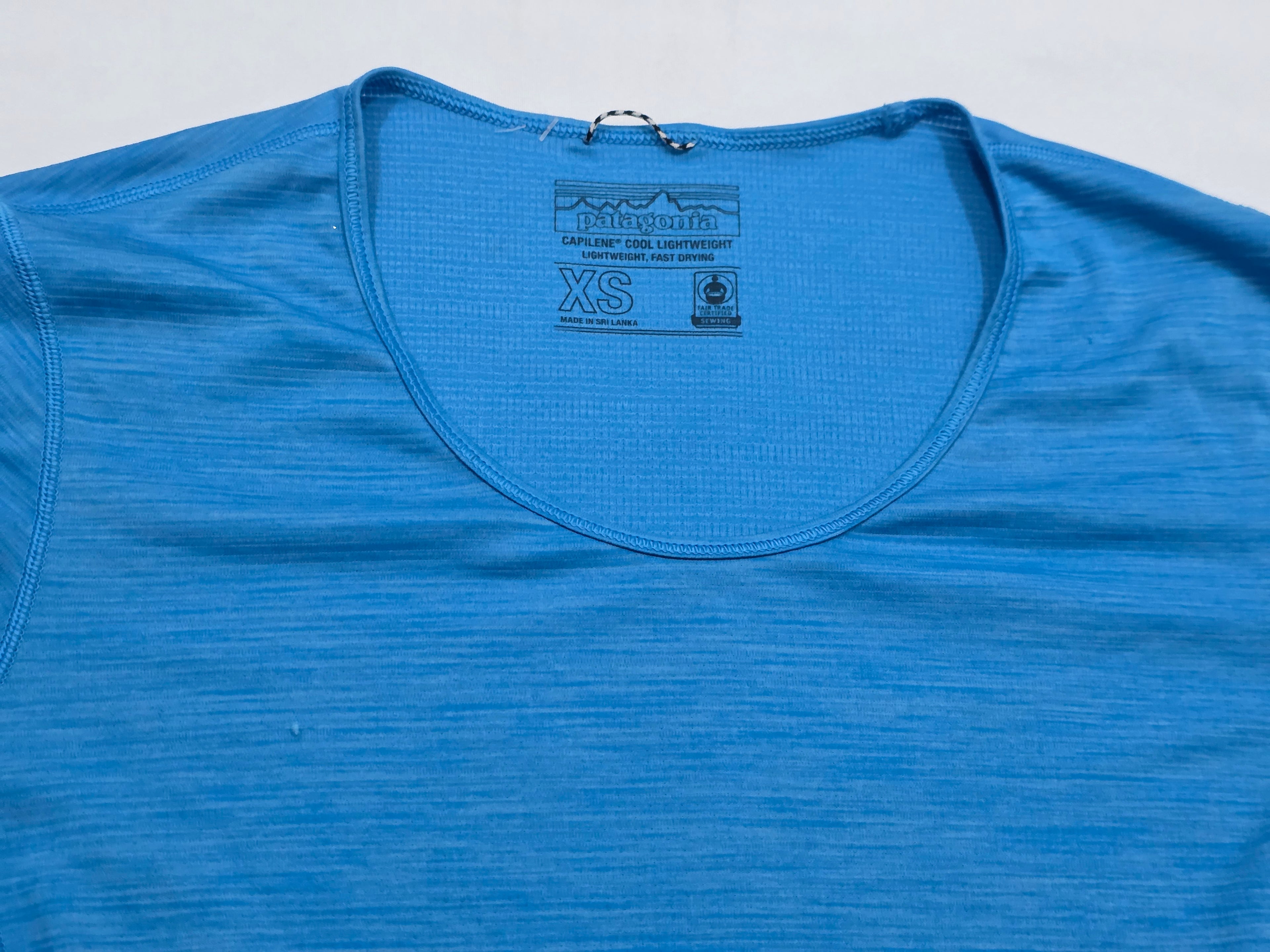 Playera Patagonia Capilen Azul Manga Corta Mujer Extra Chico