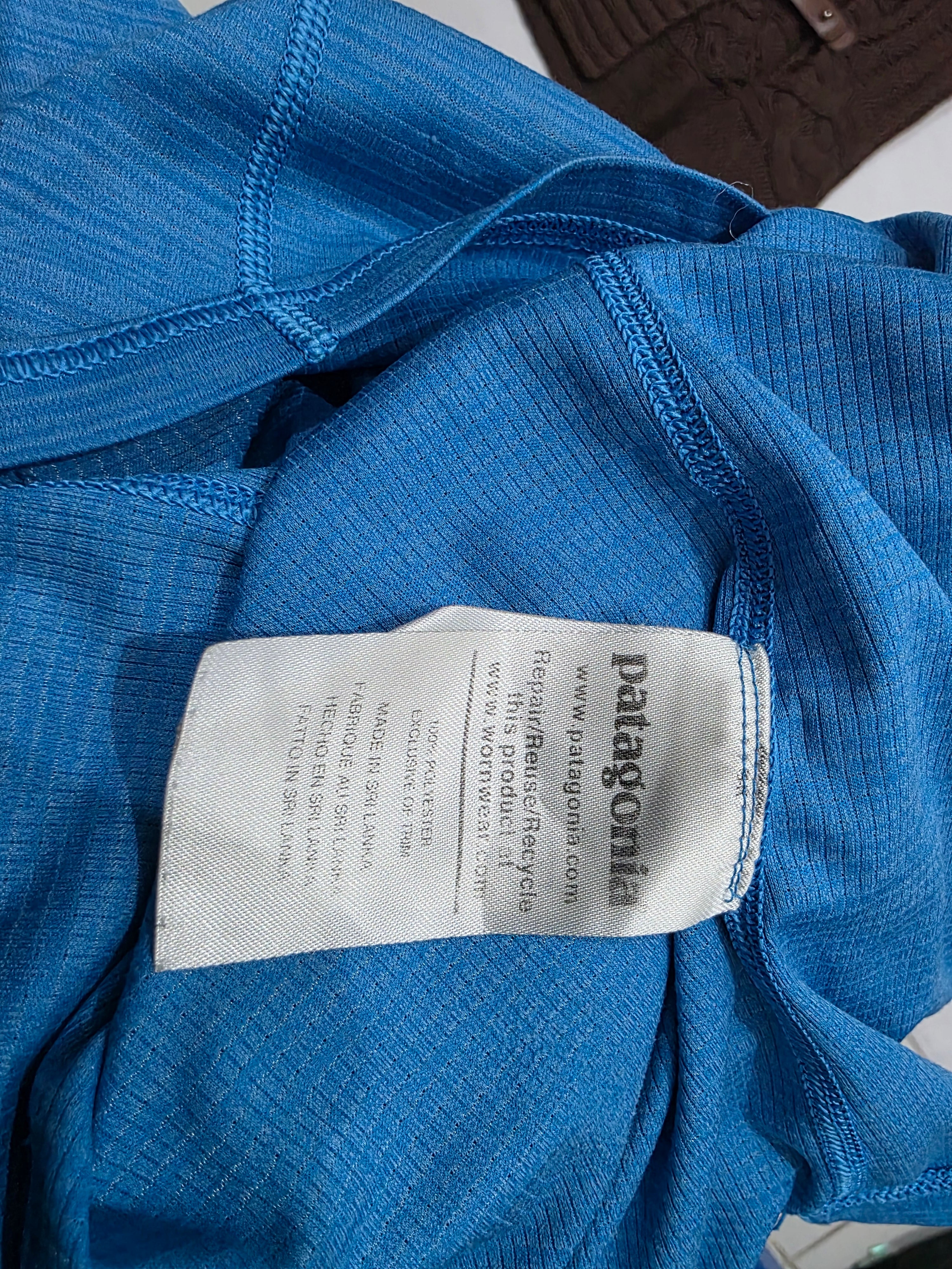 Playera Patagonia Capilen Azul Manga Corta Mujer Extra Chico