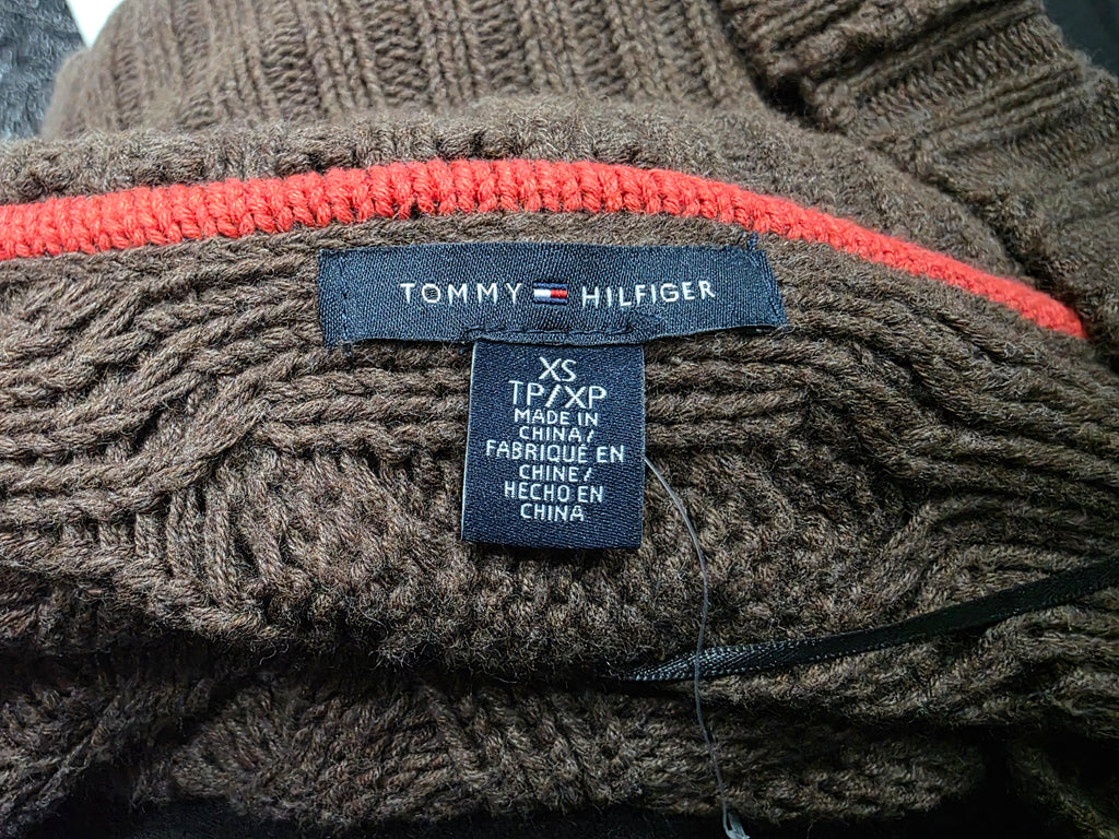Sueter Tommy Hilfiger De Mujer Extra Chico Color Cafe