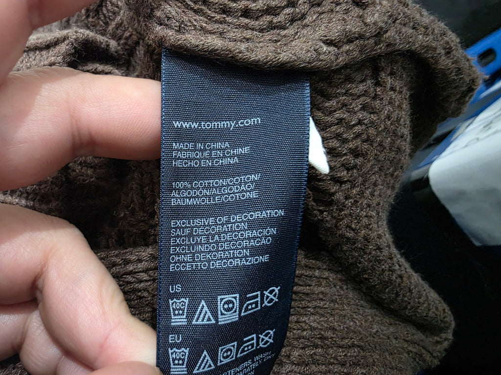 Sueter Tommy Hilfiger De Mujer Extra Chico Color Cafe