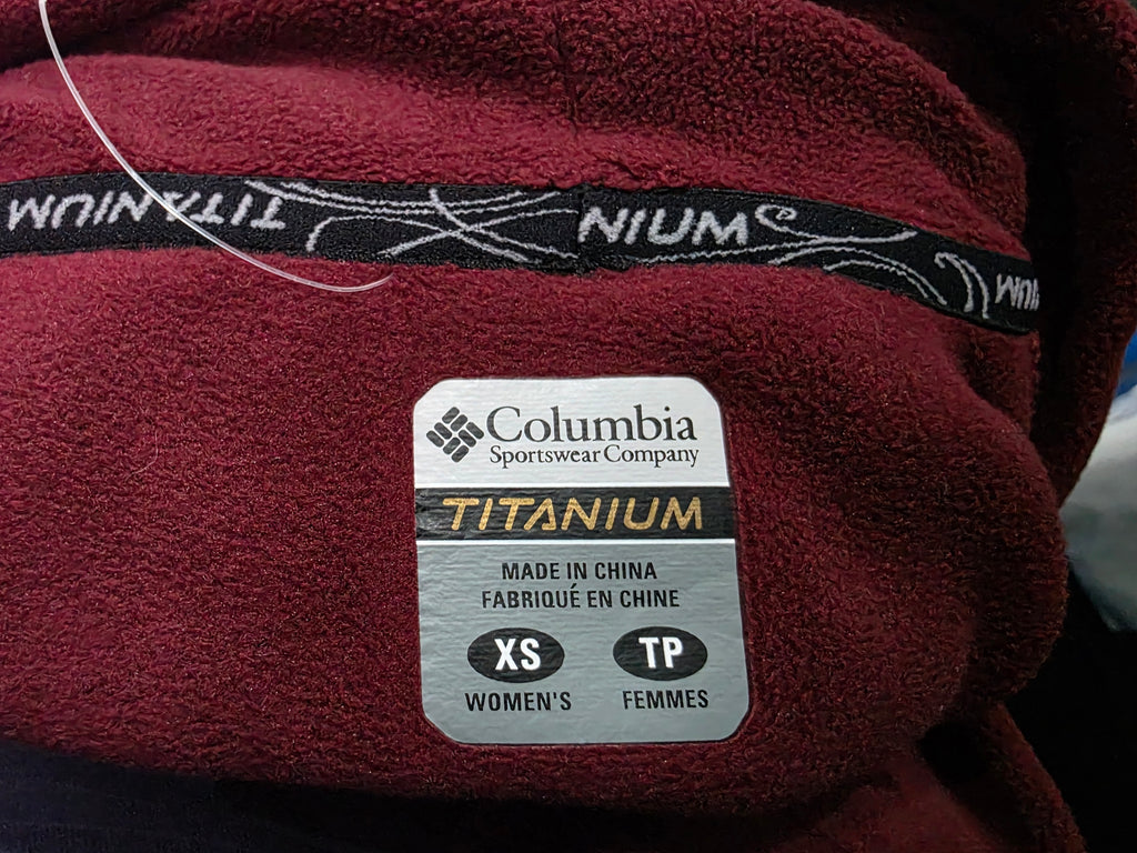 Sudadera Columbia Color Vino Extra Chica