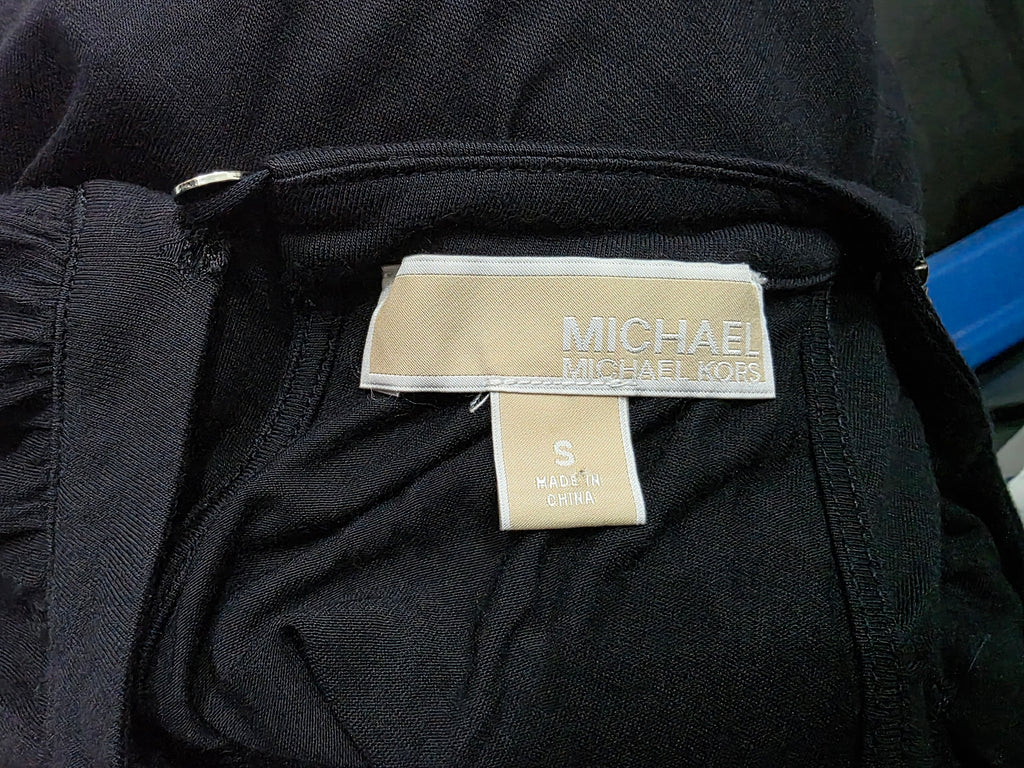 Blusa Michael Kors Mujer Talla Chica Color Negro Sin Mangas