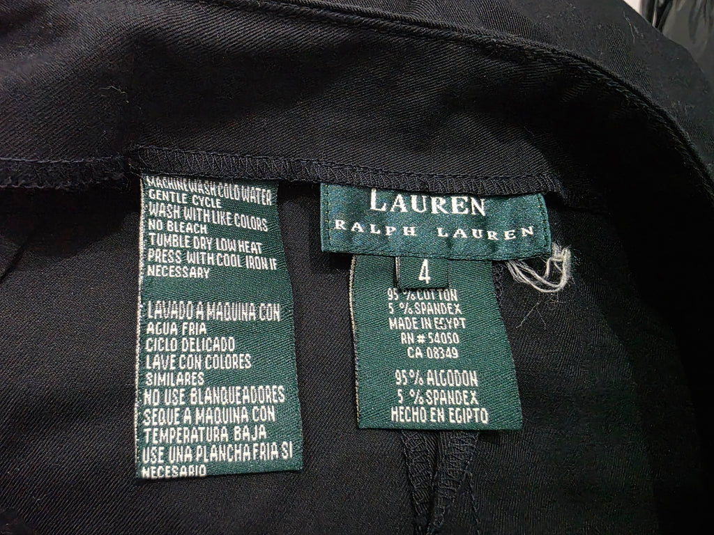 Falda Ralph Lauren De Mujer Talla 4 Color Negro
