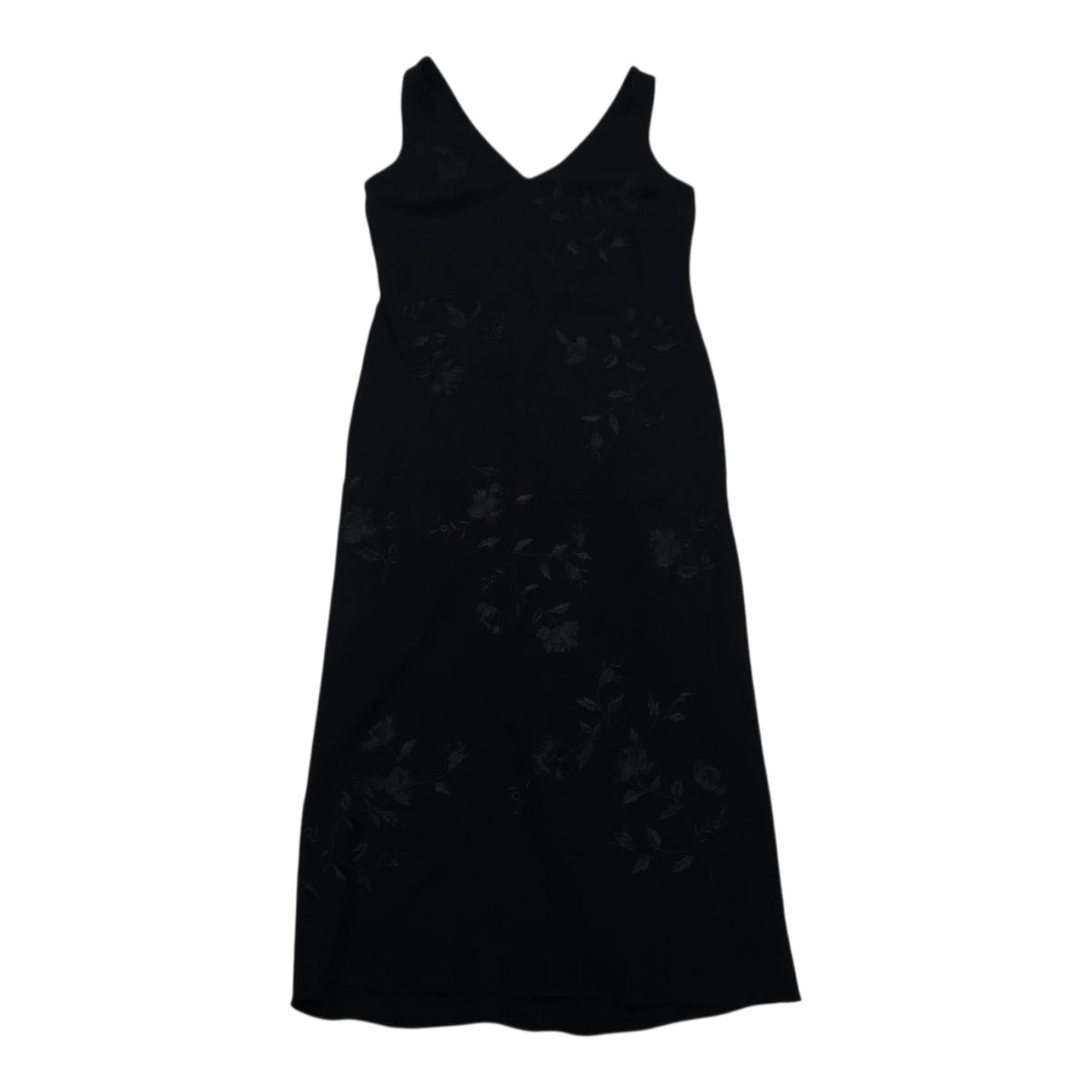 Vestido Ralph Lauren Mujer Largo Flores Colore Negro Talla 4