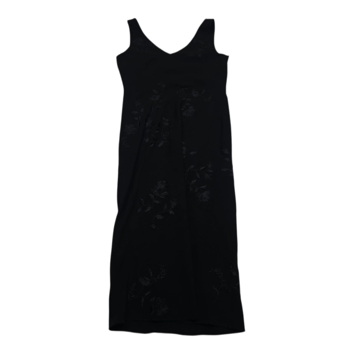 Vestido Ralph Lauren Mujer Largo Flores Colore Negro Talla 4
